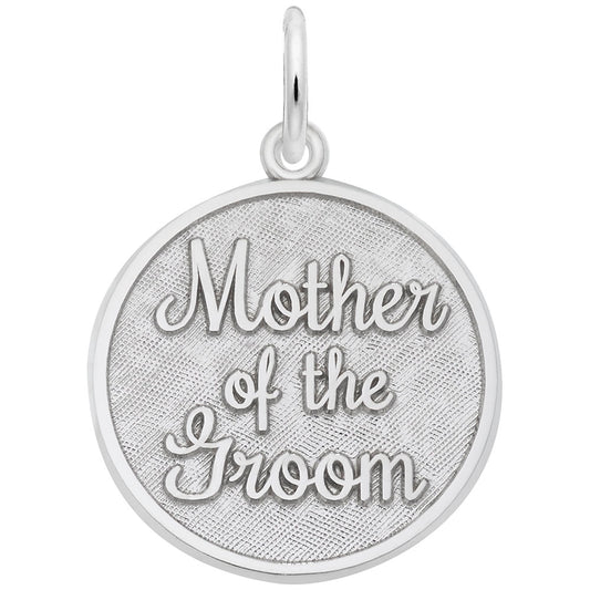 Personalized Mother of the Groom Charm - Engravable Keepsake 1842