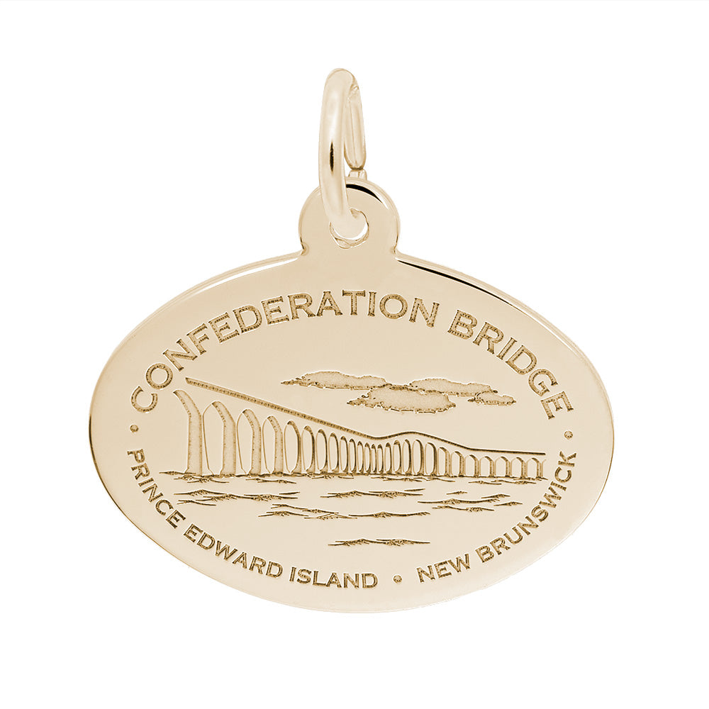 Confederation Bridge Charm - Travel Souvenir Jewelry for Collectors 1855