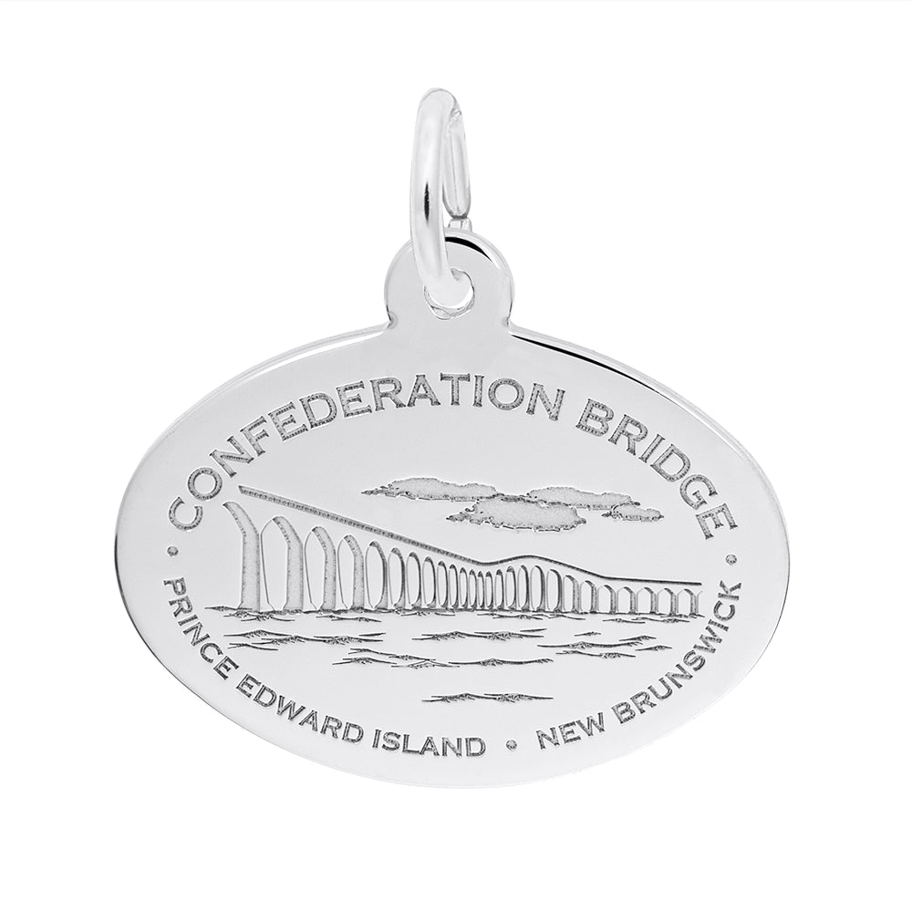Confederation Bridge Charm - Travel Souvenir Jewelry for Collectors 1855
