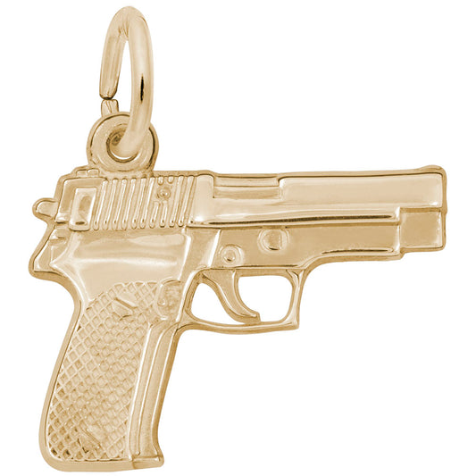 Handgun Charm for Hobbyists - Unique Civic Jewelry Accessory 1860