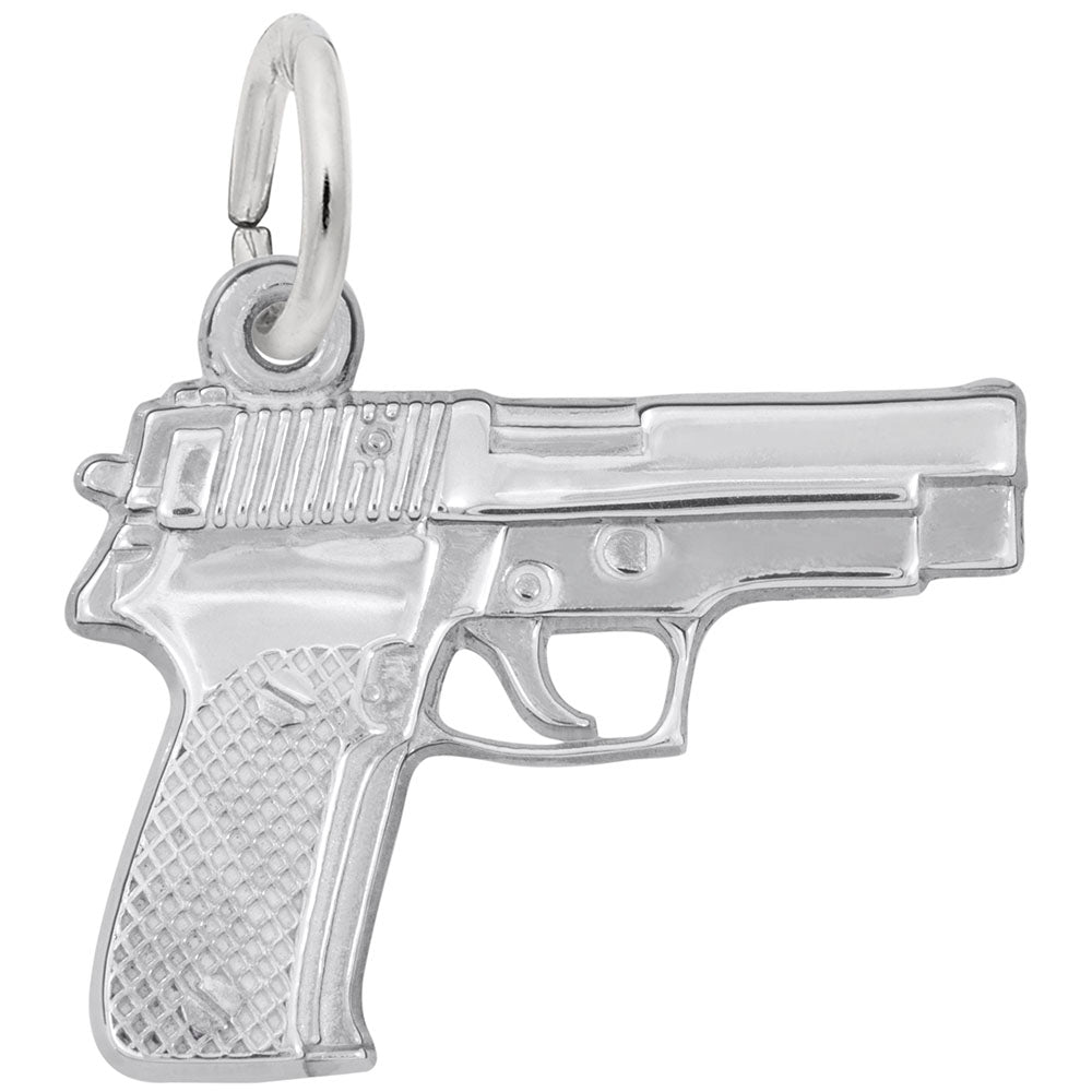 Handgun Charm for Hobbyists - Unique Civic Jewelry Accessory 1860