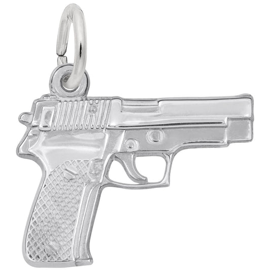 Handgun Charm for Hobbyists - Unique Civic Jewelry Accessory 1860