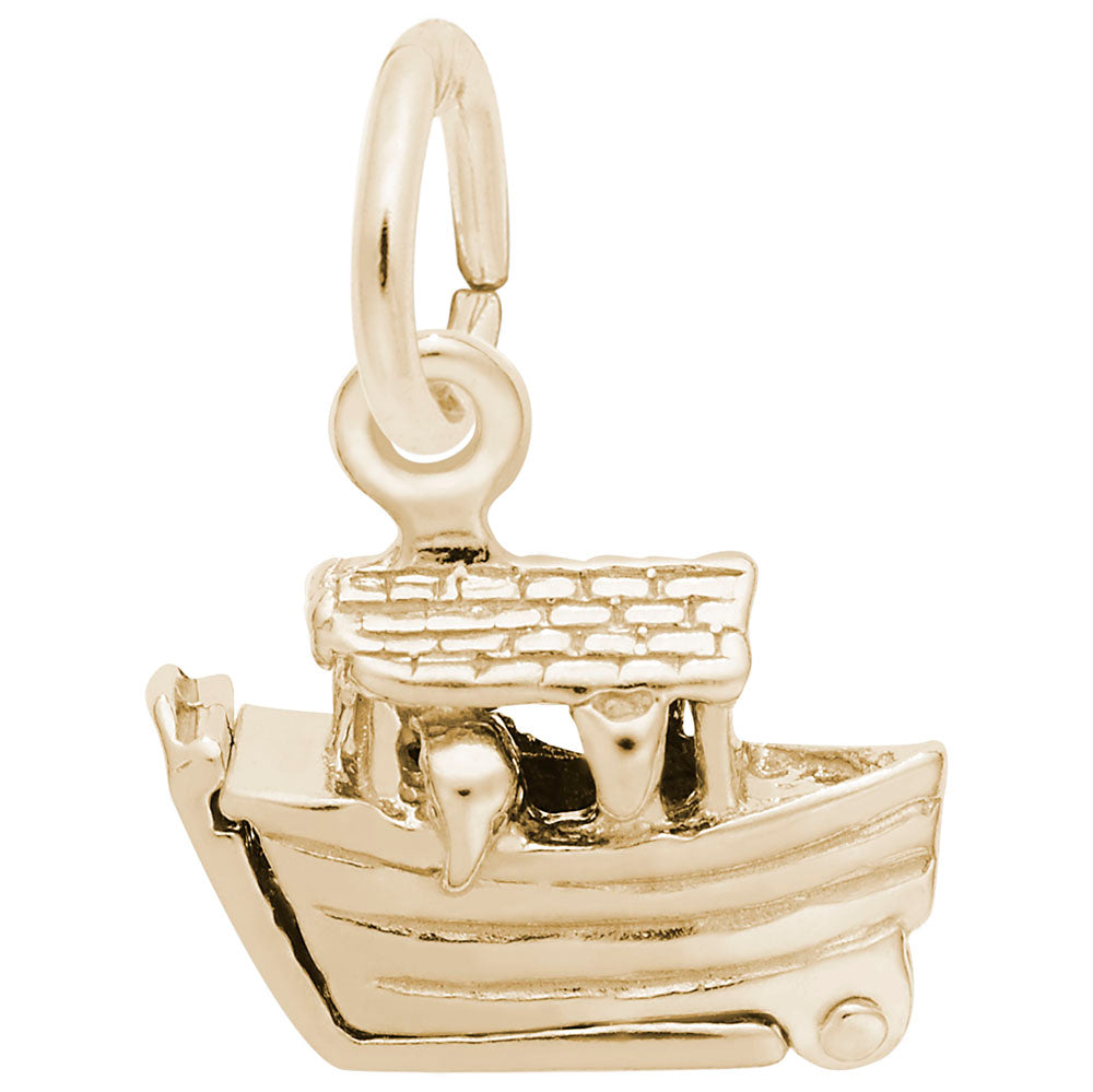 Faith-Inspired Noah's Ark Charm for Meaningful Jewelry Collection 1863