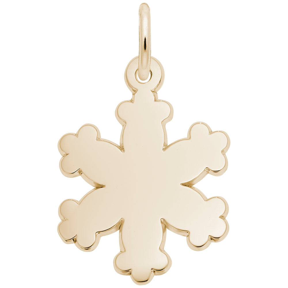 Elegant Snowflake Charm for Winter Jewelry - Rembrandt Charms 1869