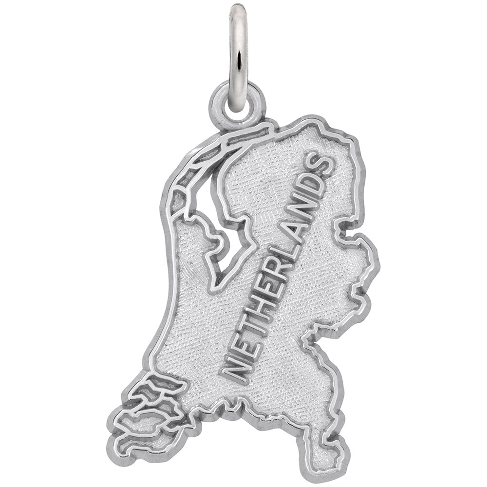 Netherlands Map Charm - Travel Souvenir Jewelry for Adventurers 1876