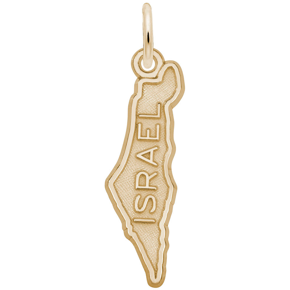 Israel Map Charm - Travel Souvenir Jewelry for Adventurers 1881