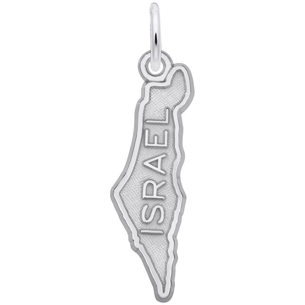 Israel Map Charm - Travel Souvenir Jewelry for Adventurers 1881