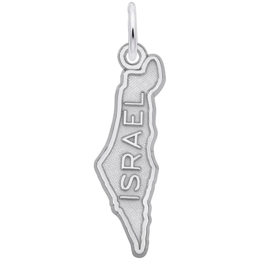 Israel Map Charm - Travel Souvenir Jewelry for Adventurers 1881