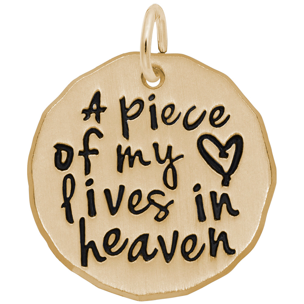 Faith-Inspired Piece of My Heart Charm for Meaningful Jewelry 1893