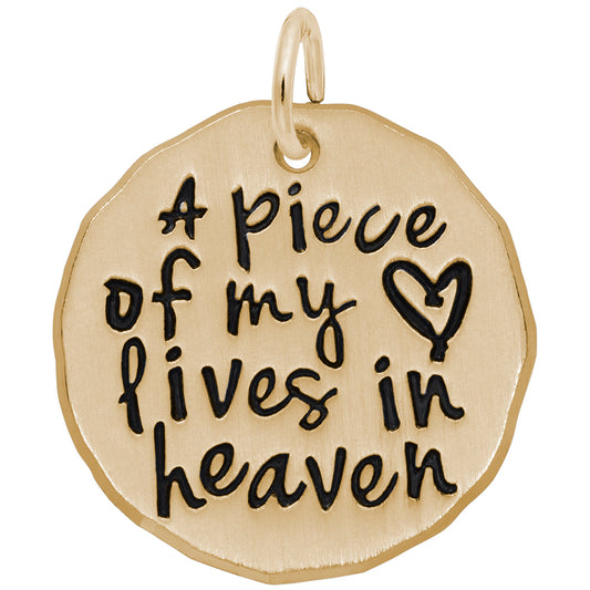 Faith-Inspired Piece of My Heart Charm for Meaningful Jewelry 1893