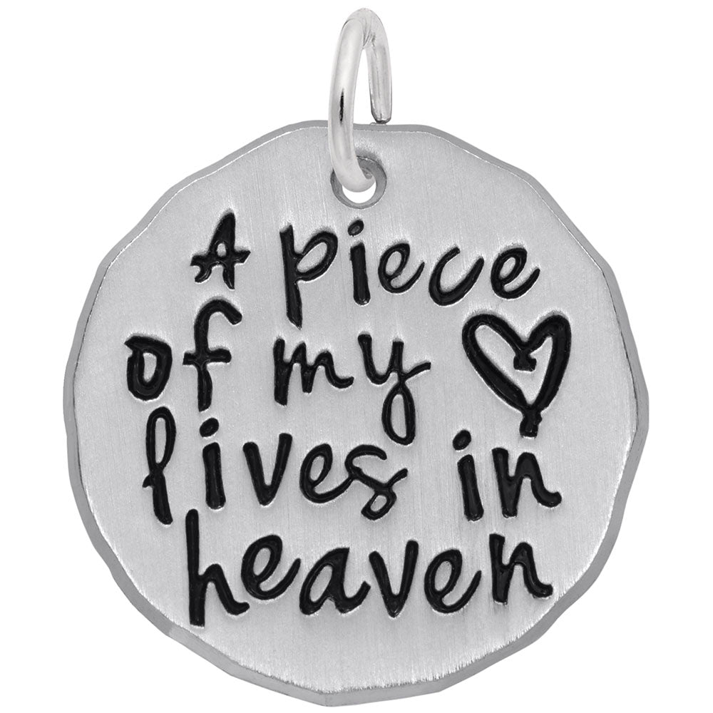 Faith-Inspired Piece of My Heart Charm for Meaningful Jewelry 1893