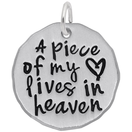 Faith-Inspired Piece of My Heart Charm for Meaningful Jewelry 1893