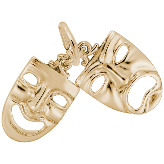 Elegant Theatre Masks Charm for Arts & Music Enthusiasts 1903