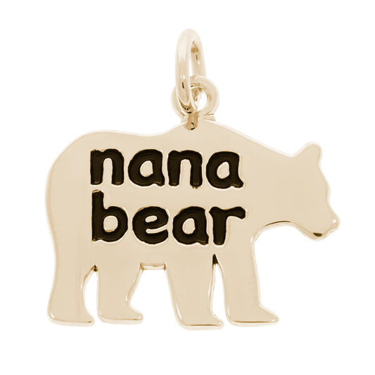Nana Bear Charm - Heartfelt Gift for Grandparents & Family Love 1912