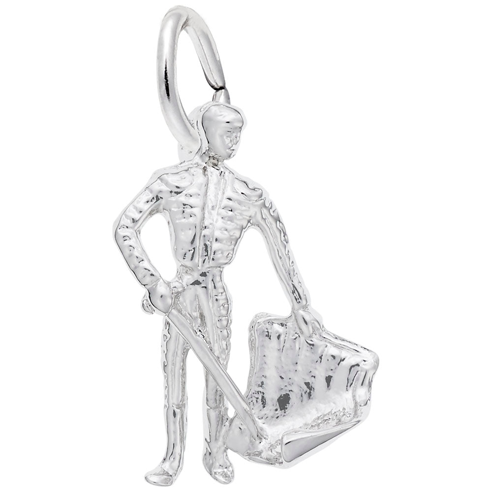 Spain Bull Fighter Charm - Travel Souvenir Jewelry for Collectors 1932