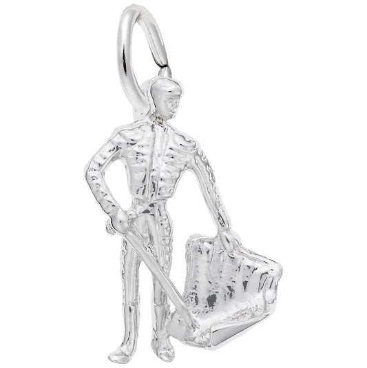 Spain Bull Fighter Charm - Travel Souvenir Jewelry for Collectors 1932