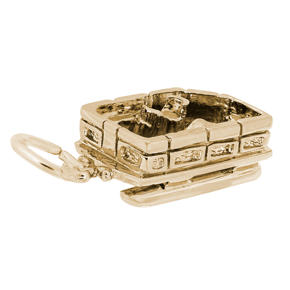 Charming Pontoon Boat Charm for Nautical Jewelry Lovers 1935