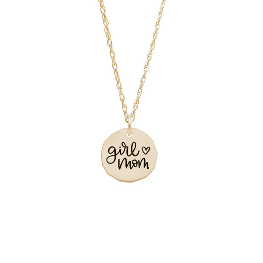 Girl Mom Necklace Set