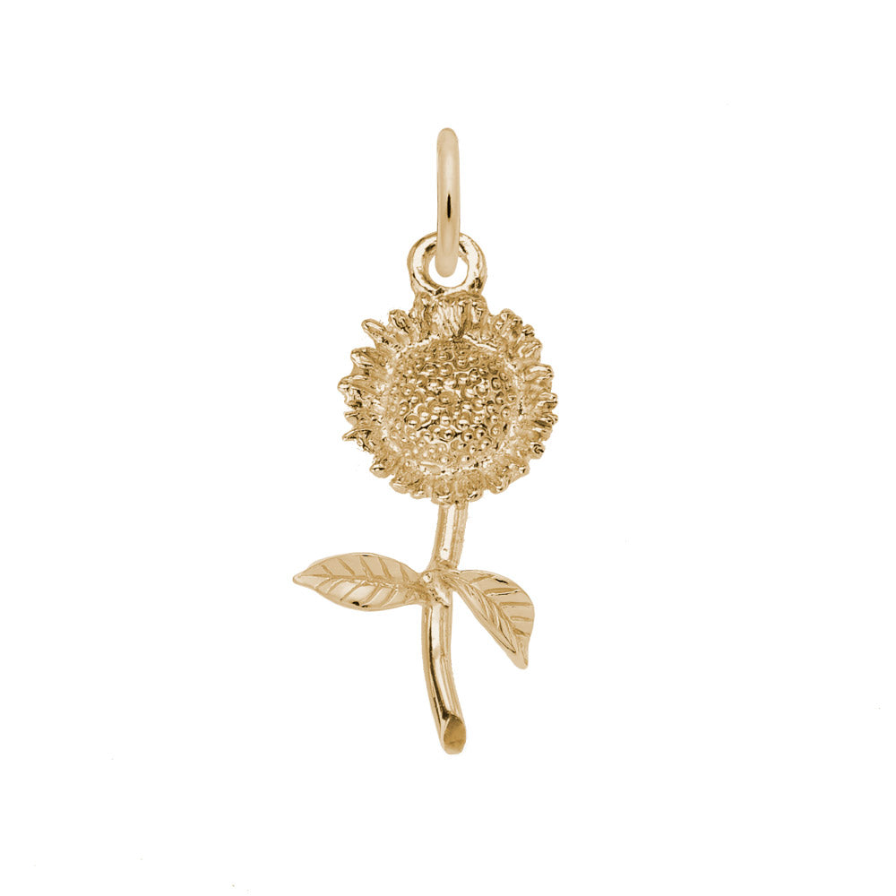 New Small Sunflower Charm for Fall - Perfect Seasonal Jewelry 1980