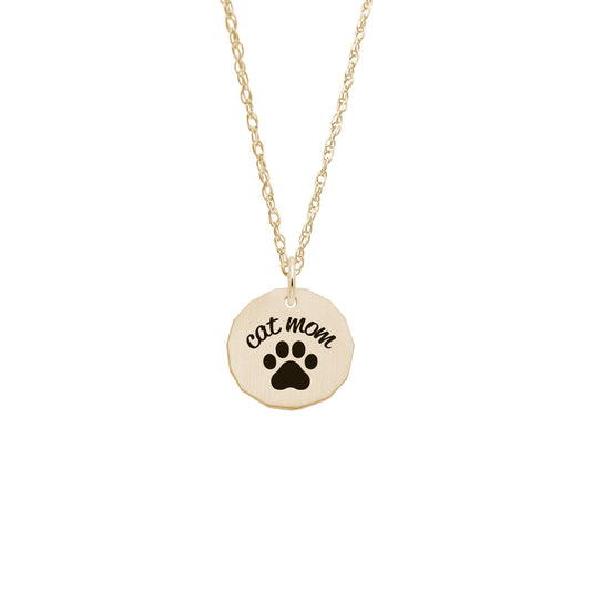 Cat Mom Necklace Set