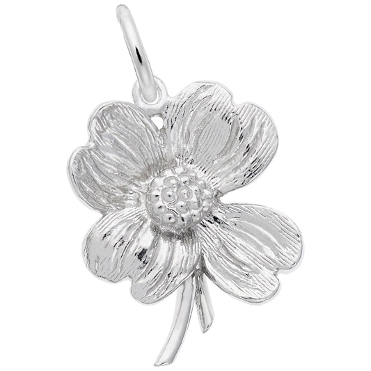 North Carolina Dogwood Flower Charm - Travel Souvenir Jewelry 1992