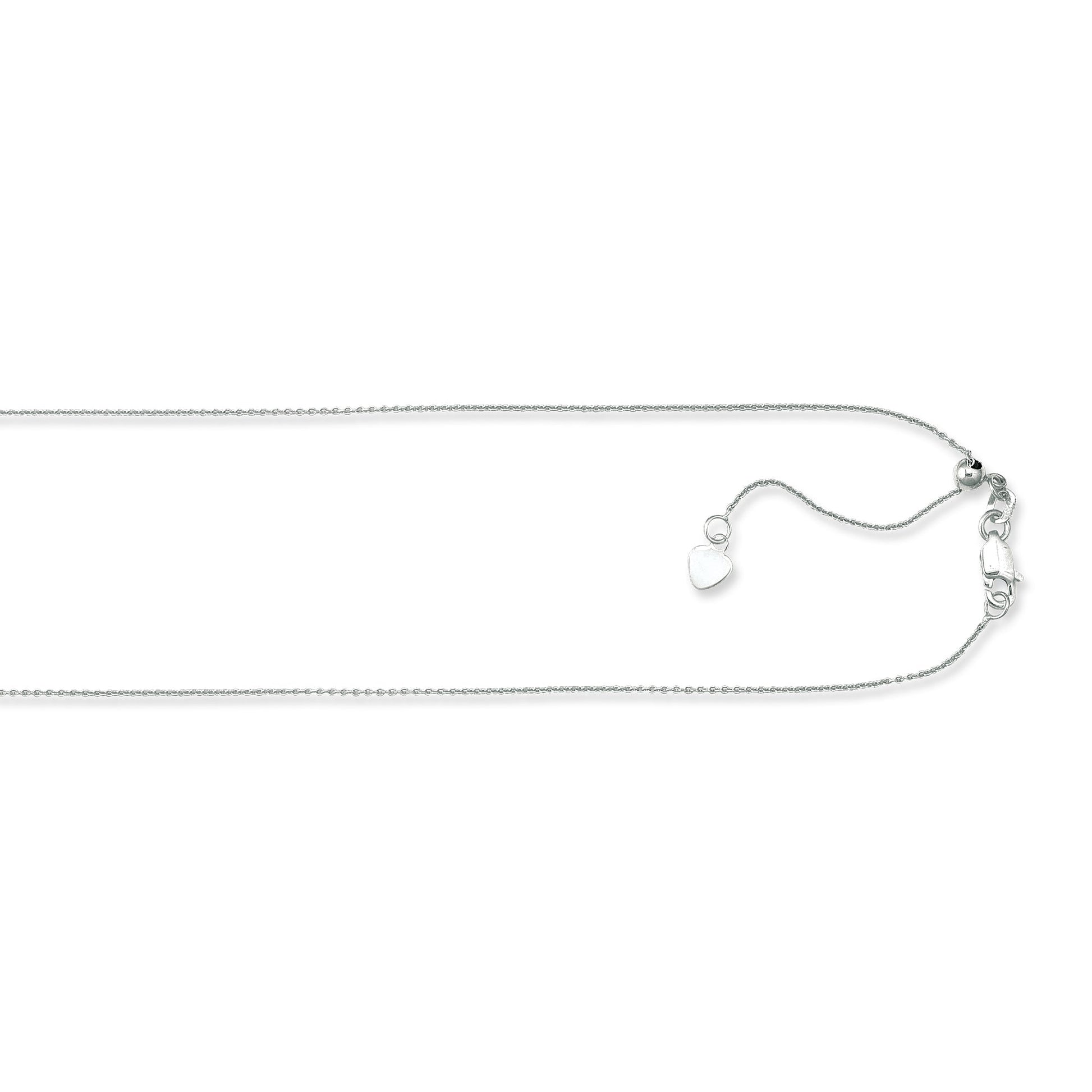 Royal Chain 10K Gold 1.1mm Adjustable Cable Chain 1AWCAB