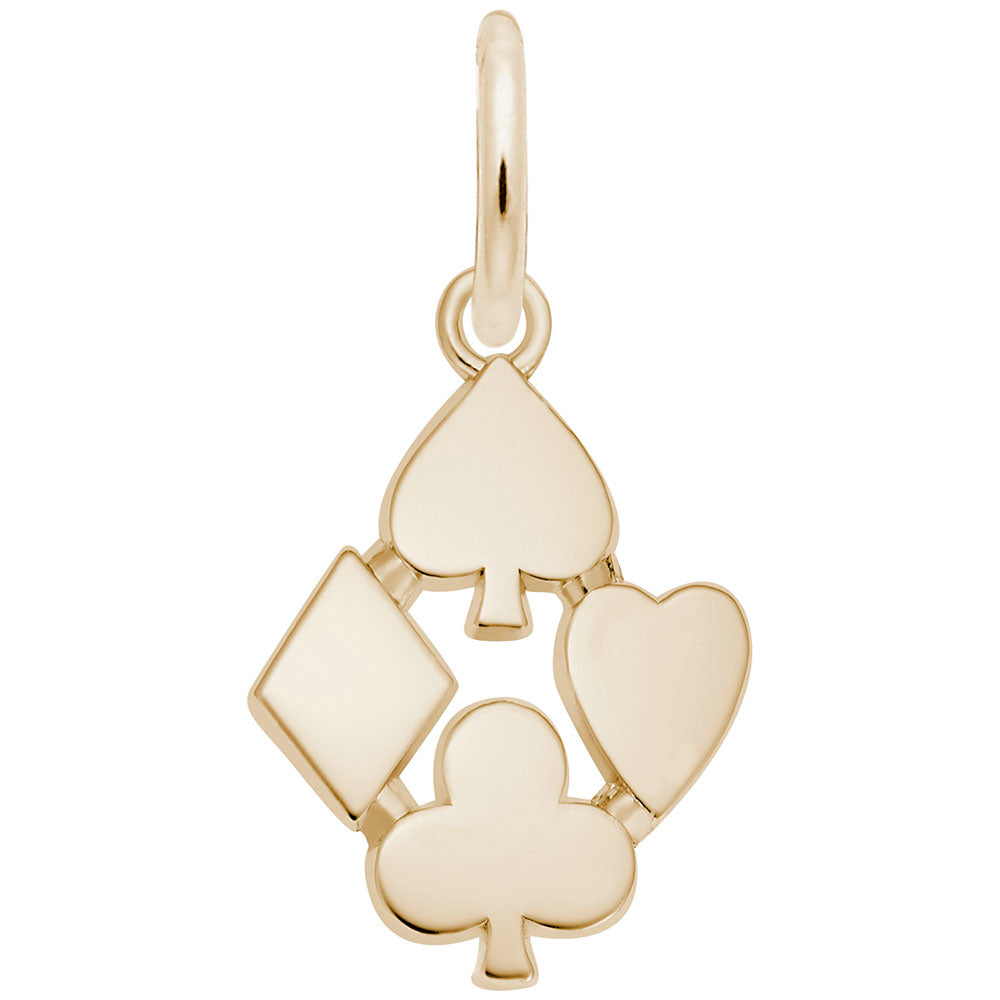 Playing Card Suits Charm - Good Luck Gaming Accessory 2022