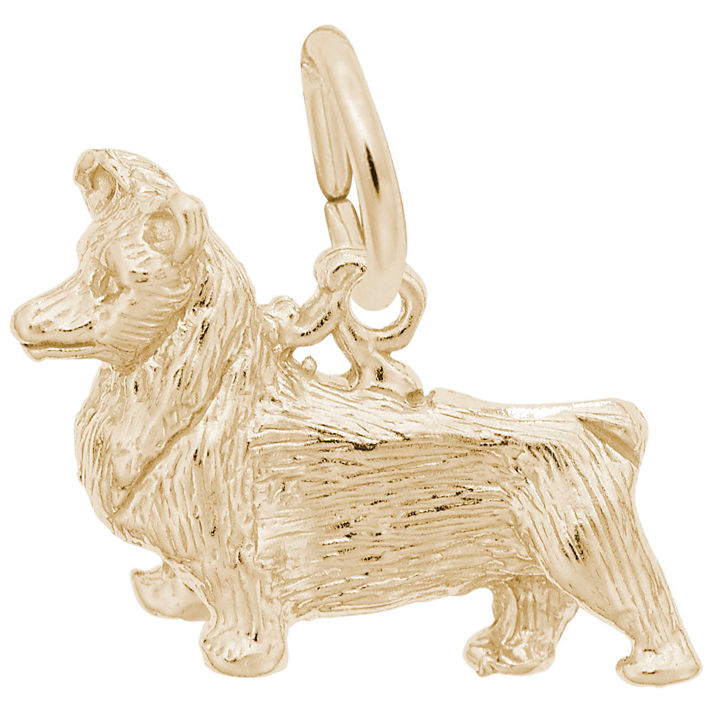 Pembroke Dog Charm - Adorable Pet Jewelry for Dog Lovers 2066
