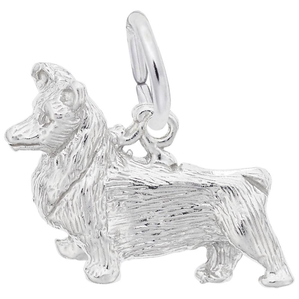 Pembroke Dog Charm - Adorable Pet Jewelry for Dog Lovers 2066