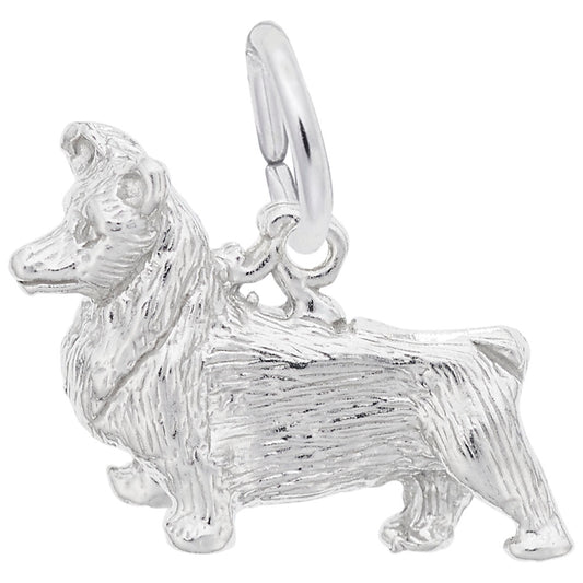 Pembroke Dog Charm - Adorable Pet Jewelry for Dog Lovers 2066