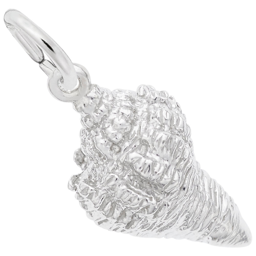 Elegant Horse Conch Shell Charm for Nautical Jewelry Lovers 2086