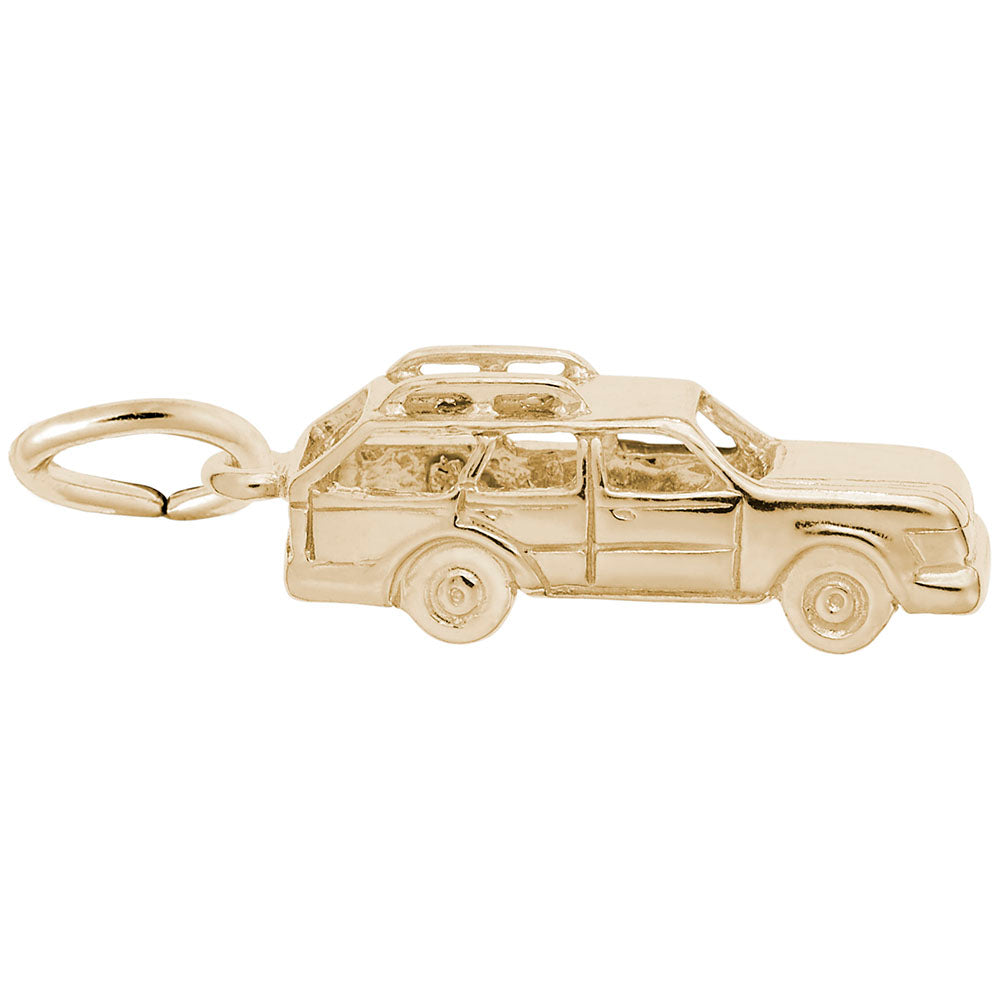 Station Wagon Charm for Travel Lovers - Unique Car Jewelry Gift 2108
