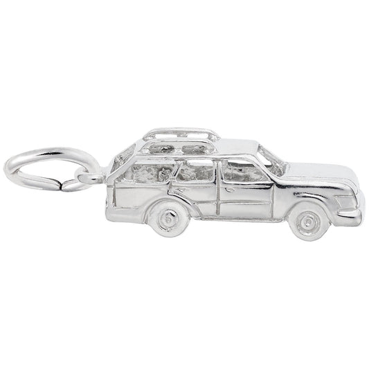 Station Wagon Charm for Travel Lovers - Unique Car Jewelry Gift 2108