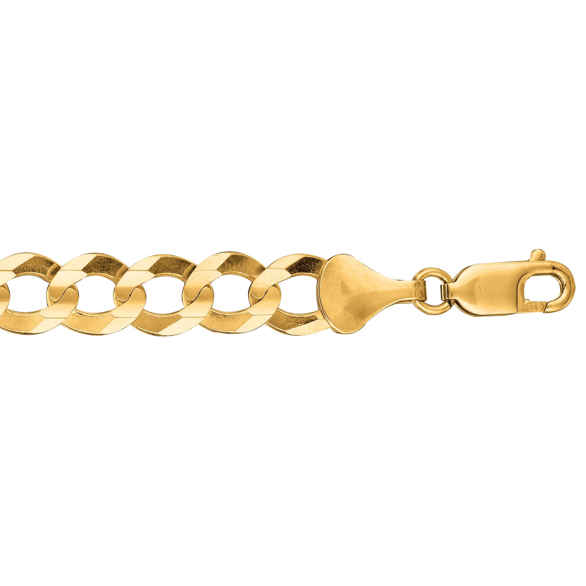 Royal Chain 10K Gold 8.2mm Comfort Curb Chain 210CC