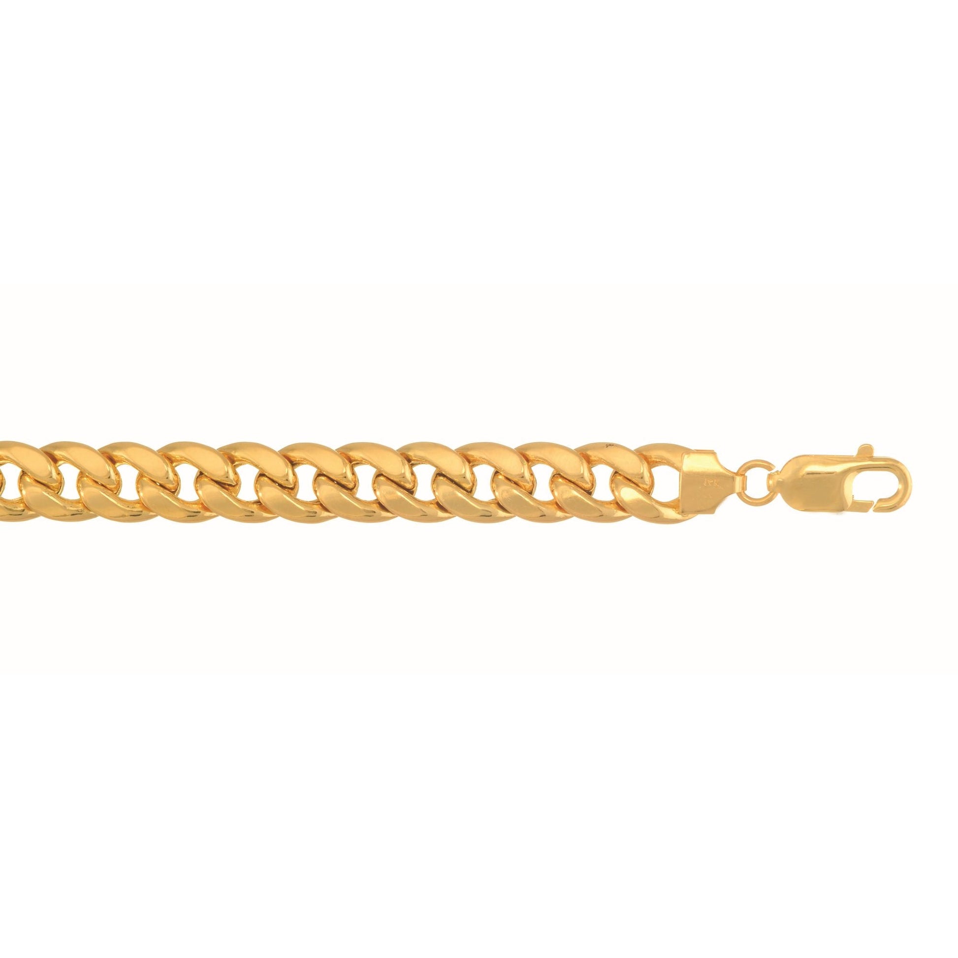 Royal Chain 10K Gold 8mm Semi-Solid Miami Cuban  210HMC