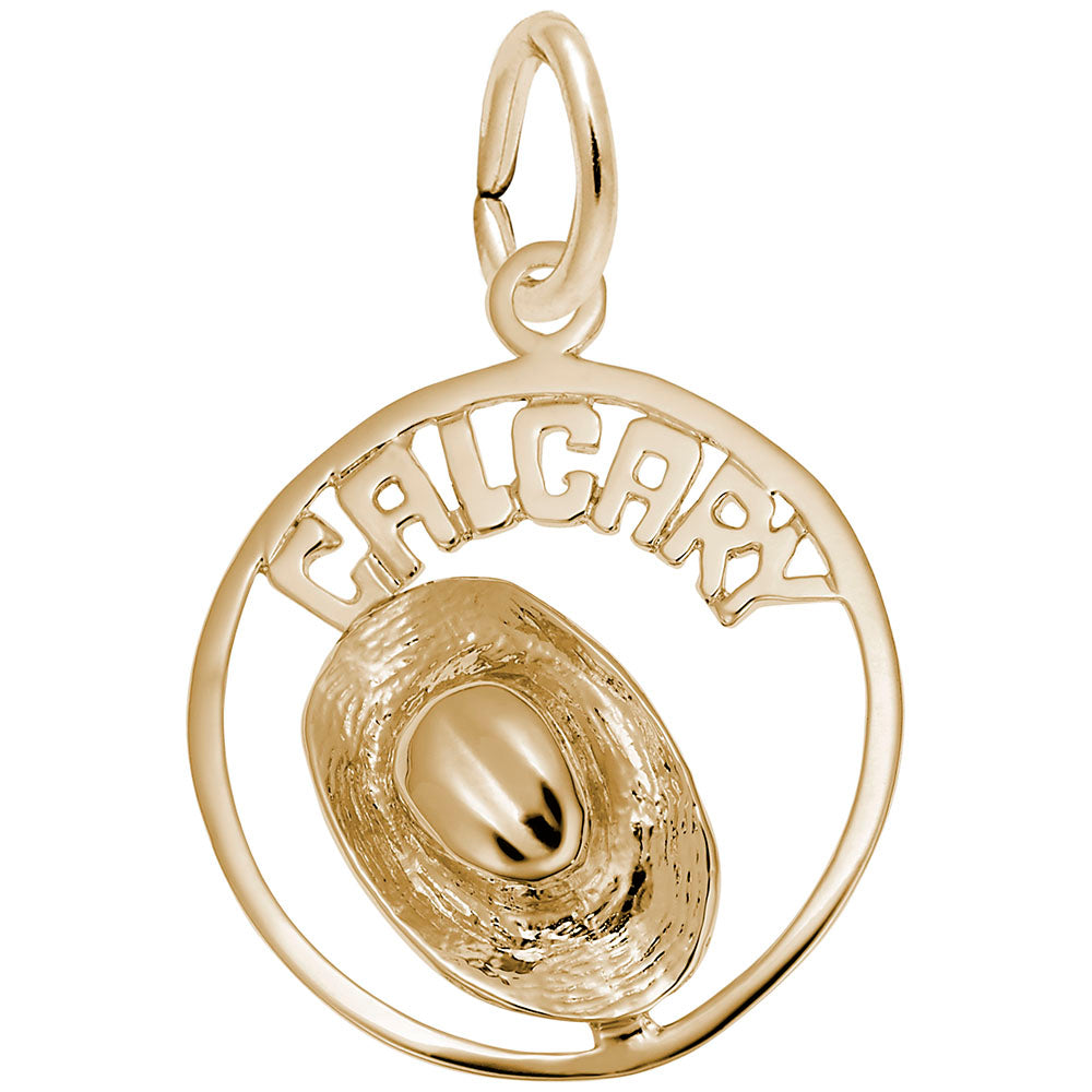 Calgary Cowboy Hat Charm - Travel Souvenir for Western Lovers 2167