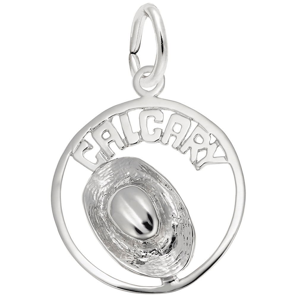 Calgary Cowboy Hat Charm - Travel Souvenir for Western Lovers 2167