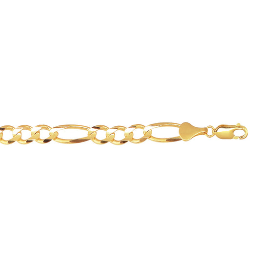 Royal Chain 10K Gold 7.9mm Figaro Chain  220RFIG