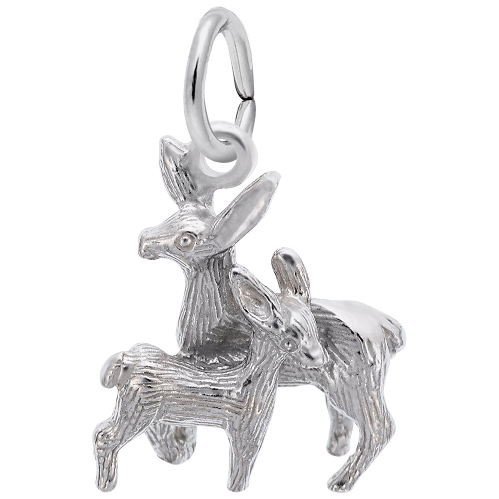 Delicate Deer Doe Fawn Charm for Animal Lovers - Rembrandt 2212
