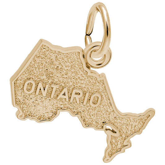 Ontario Map Charm - Travel Souvenir Jewelry for Adventure Lovers 2251