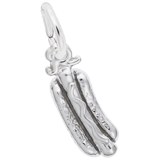 Delightful Hot Dog Charm for Arts & Music Enthusiasts 2267