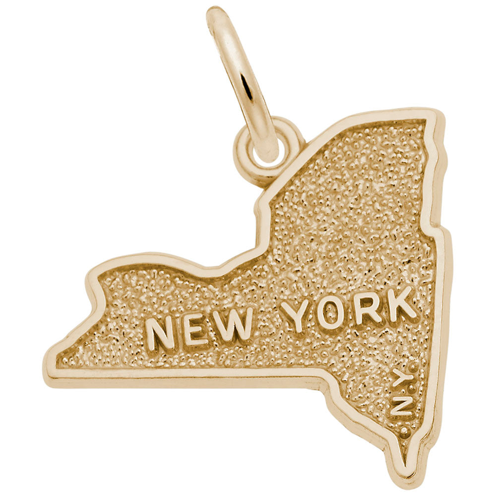 New York Map Charm - Travel Souvenir Jewelry for NYC Lovers 2269