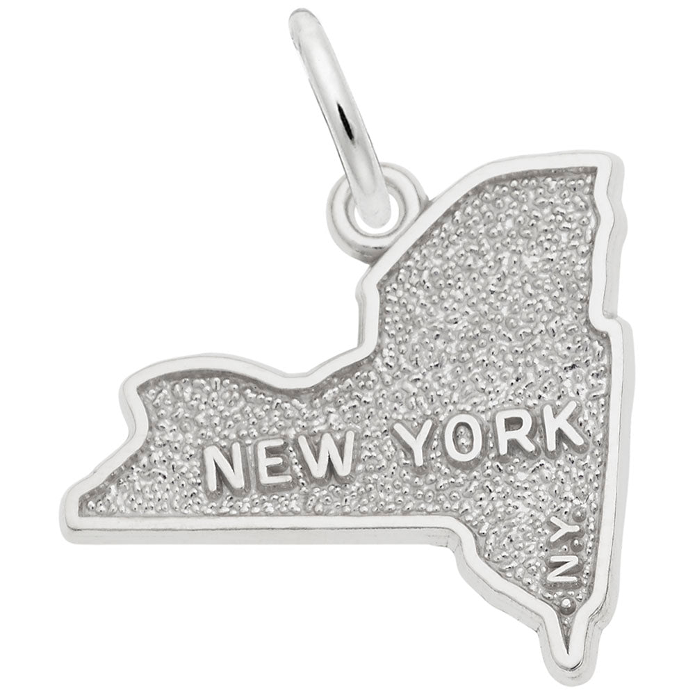 New York Map Charm - Travel Souvenir Jewelry for NYC Lovers 2269