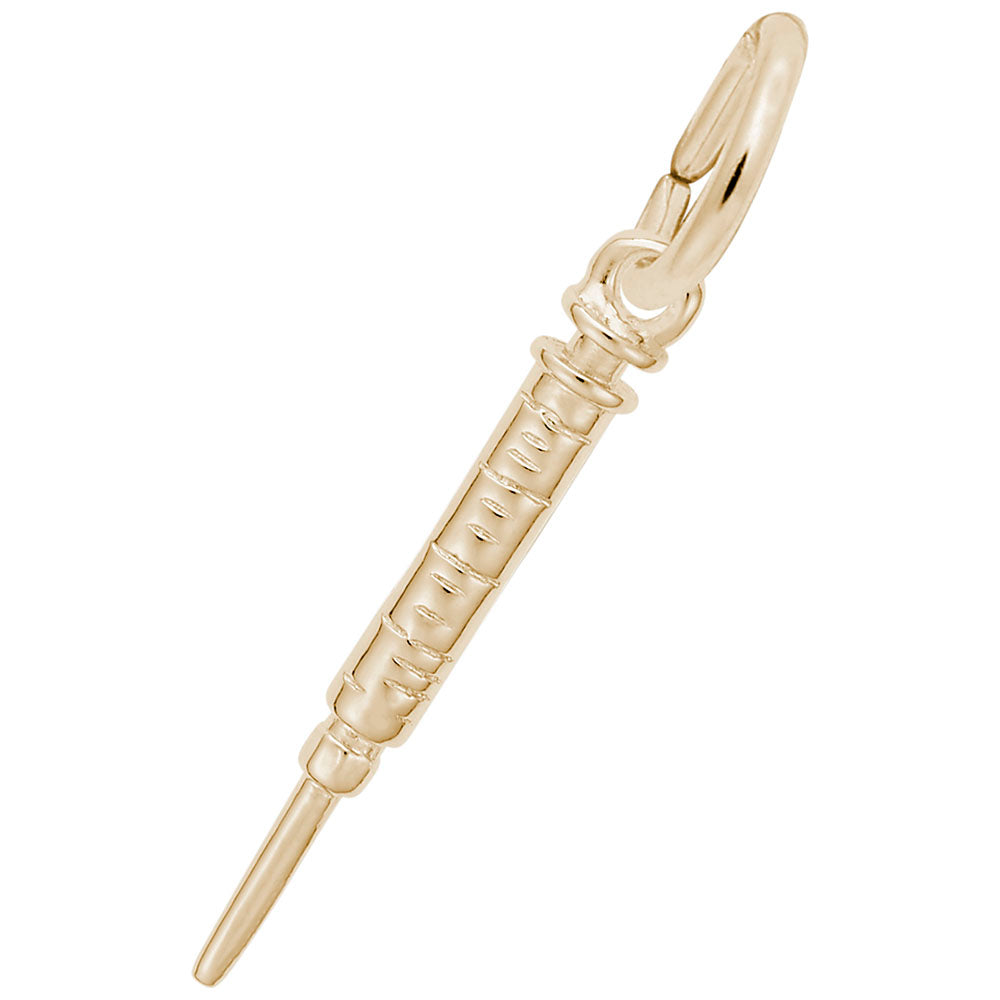 Medical Hypodermic Needle Accent Charm for Jewelry Making 2275