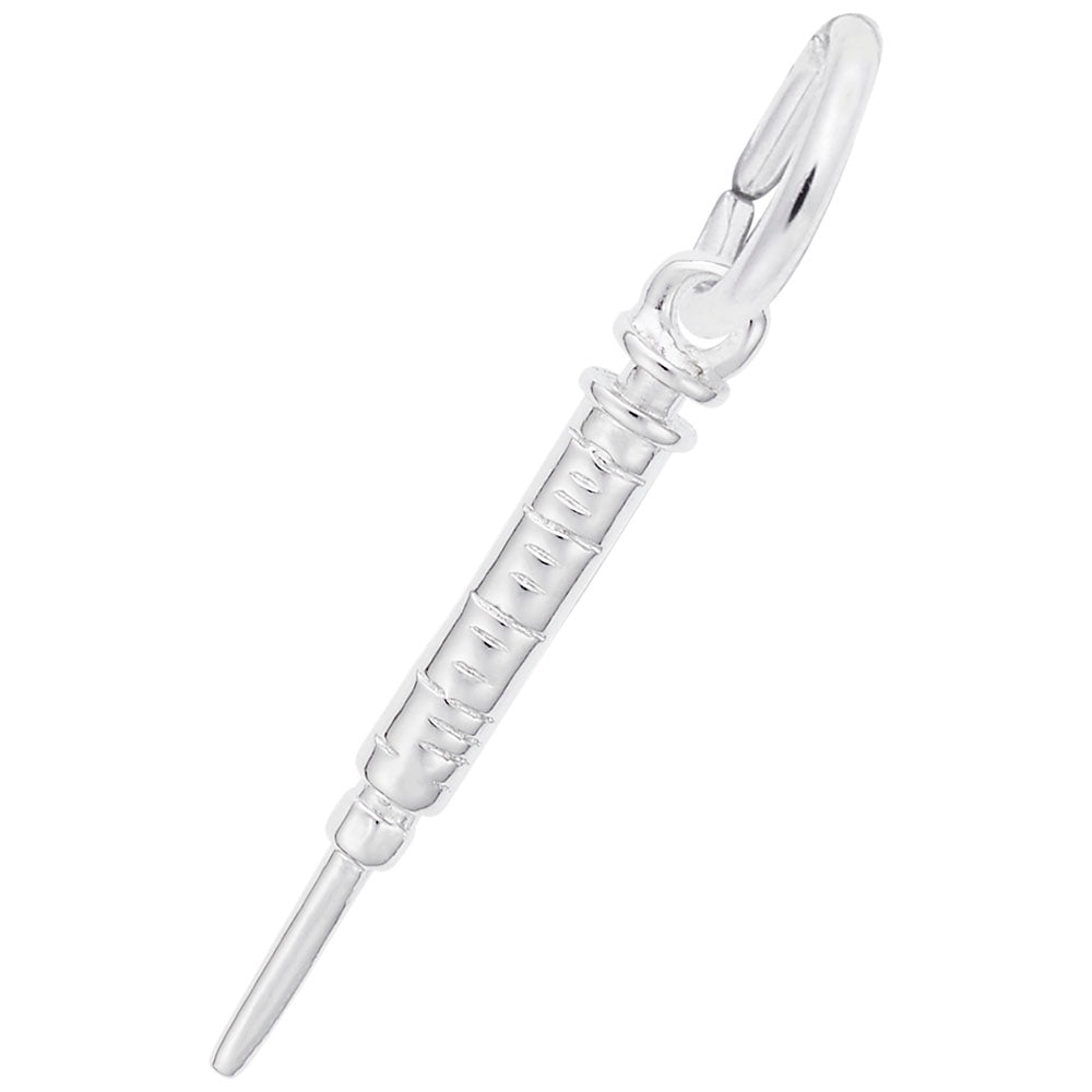 Medical Hypodermic Needle Accent Charm for Jewelry Making 2275