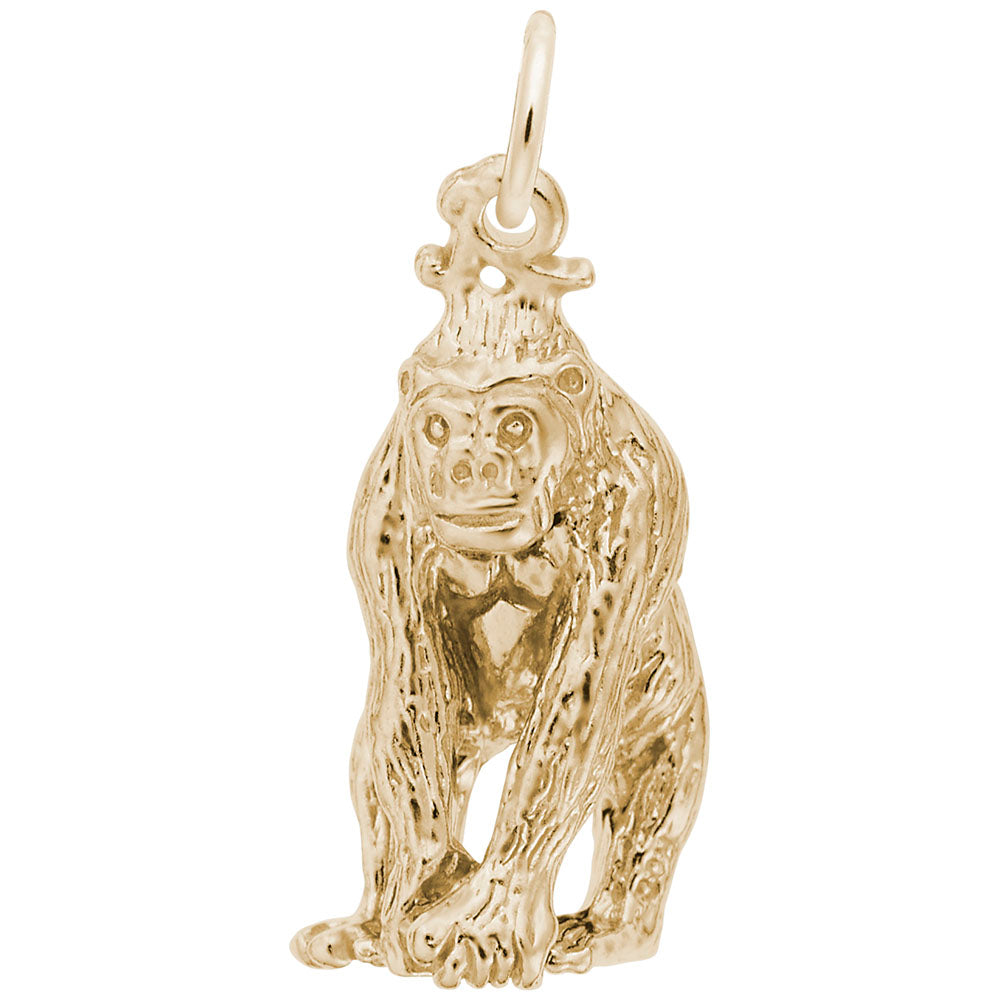 Premium Gorilla Charm for Animal Lovers - Unique Zoo Jewelry 2277