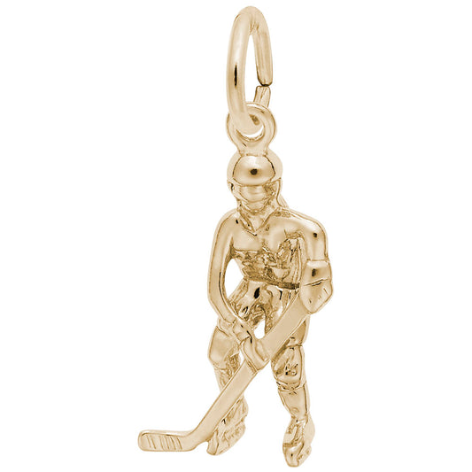 Female Hockey Player Charm - Perfect Gift for Skating Fans 2280