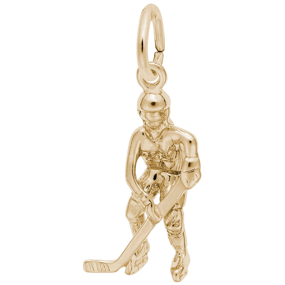 Female Hockey Player Charm - Perfect Gift for Skating Fans 2280