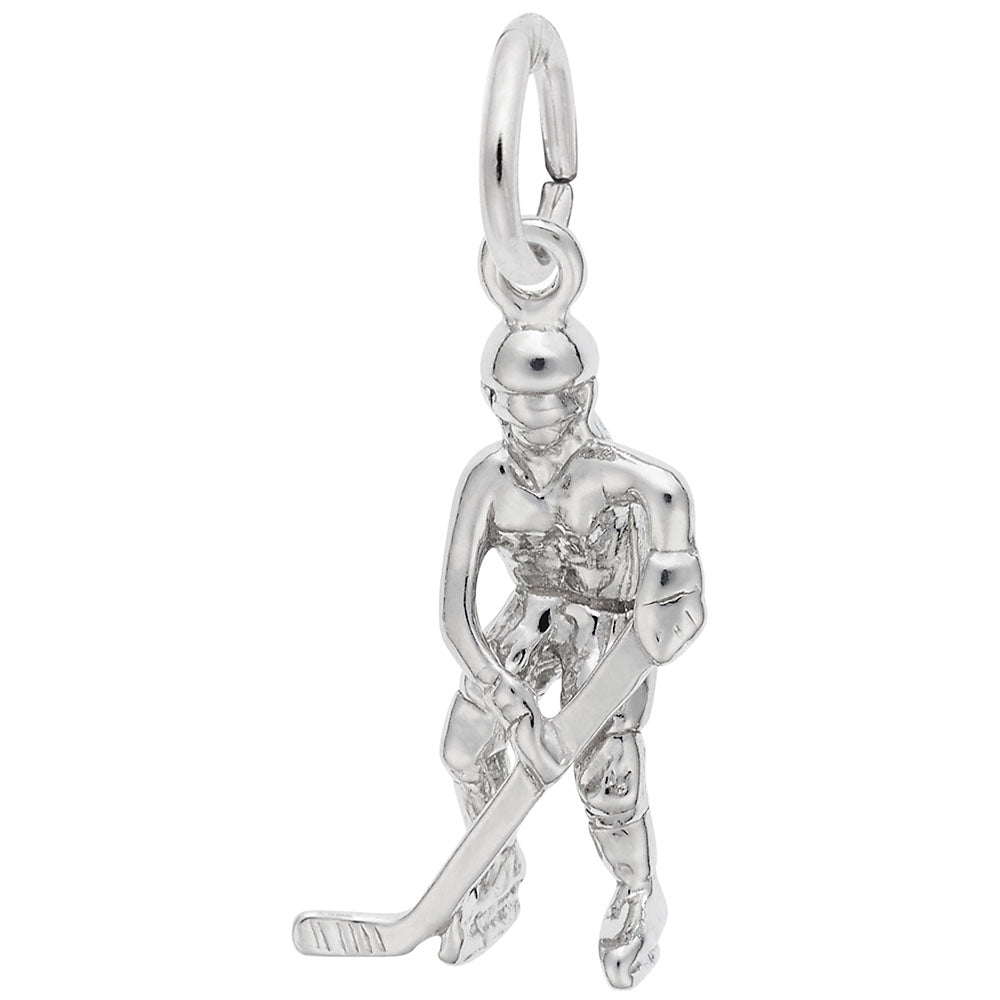 Female Hockey Player Charm - Perfect Gift for Skating Fans 2280
