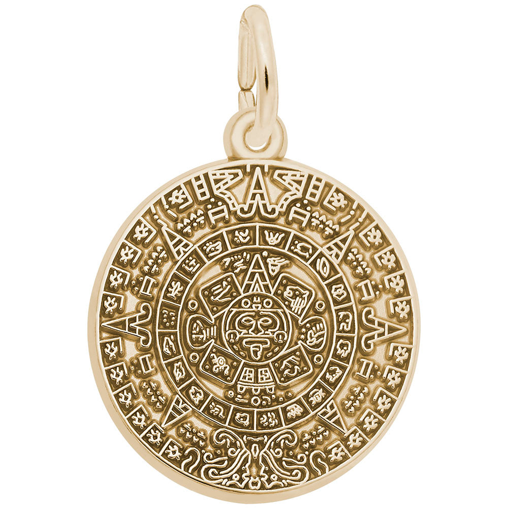 Aztec Sun Charm - Unique Travel Jewelry for Adventure Lovers 2281